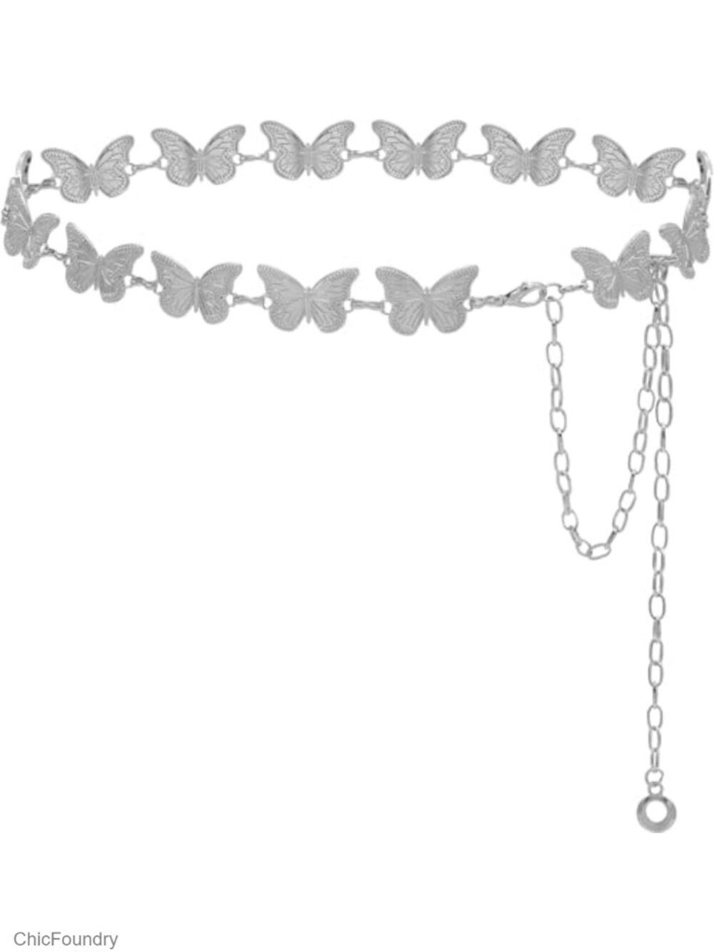 8-Way Waist Chain Belt for Women Metal Alloy Body Chain